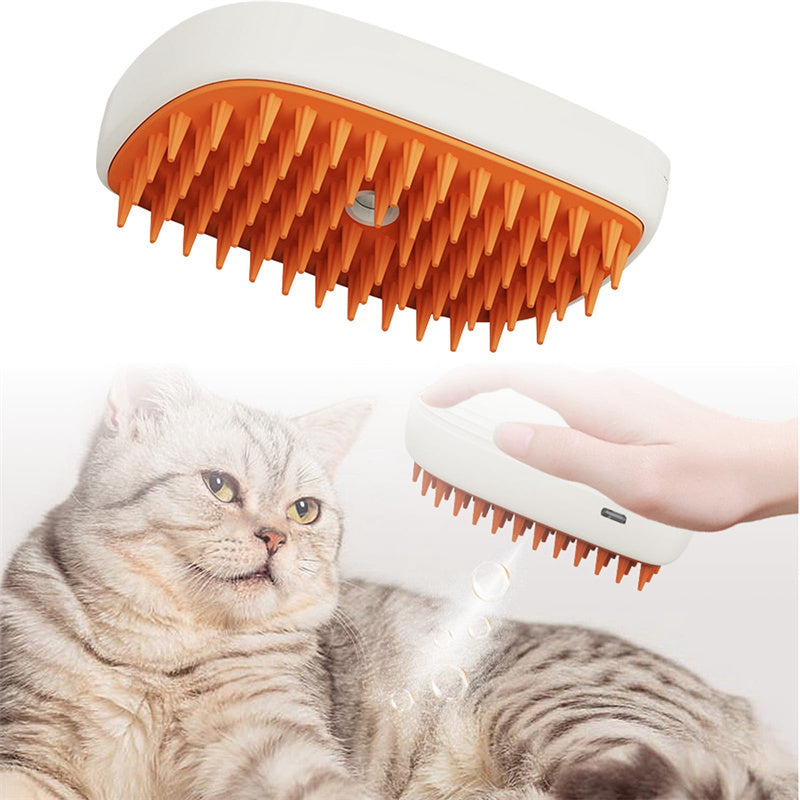 FurGlow Steam Massage Brush for Cats & Dogs