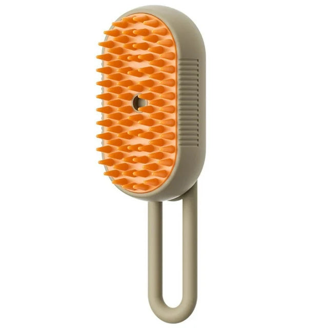 Electric Steam Cat & Dog Brush – 3-in-1 Grooming Tool