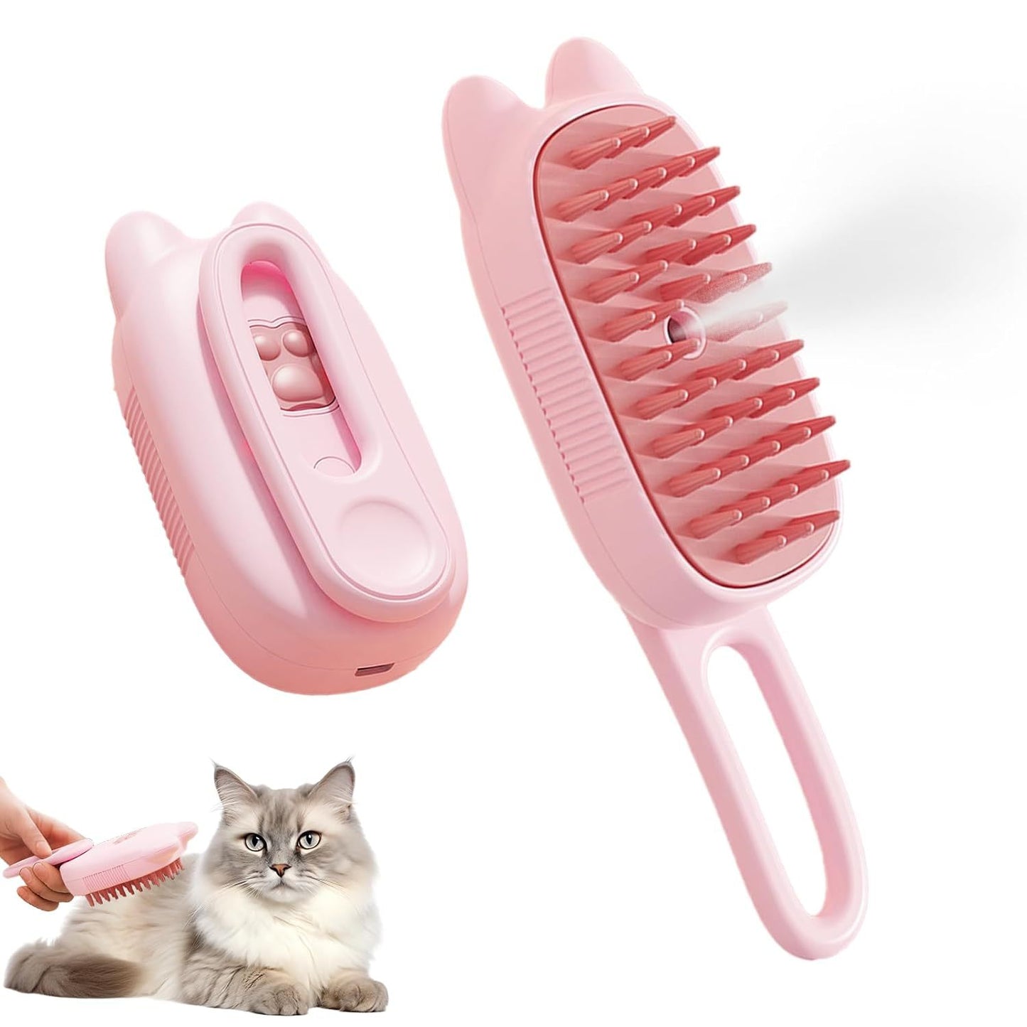 AquaFur Steam Grooming Brush for Dogs & Cats