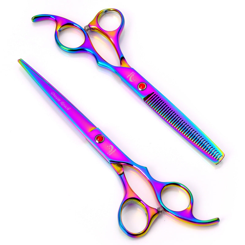 Pet grooming scissors kits