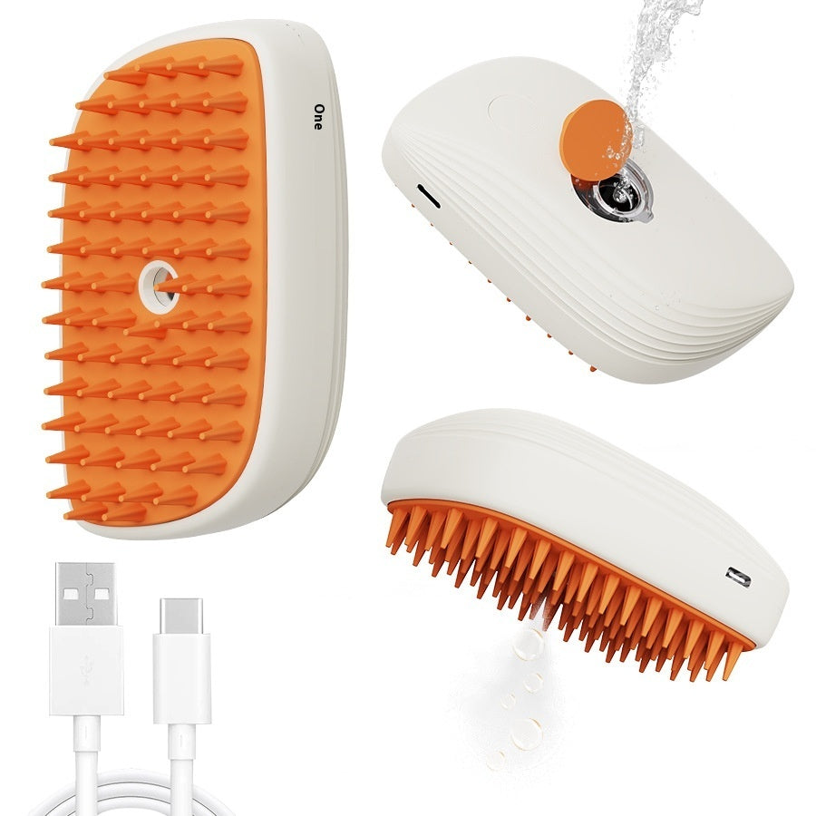 FurGlow Steam Massage Brush for Cats & Dogs