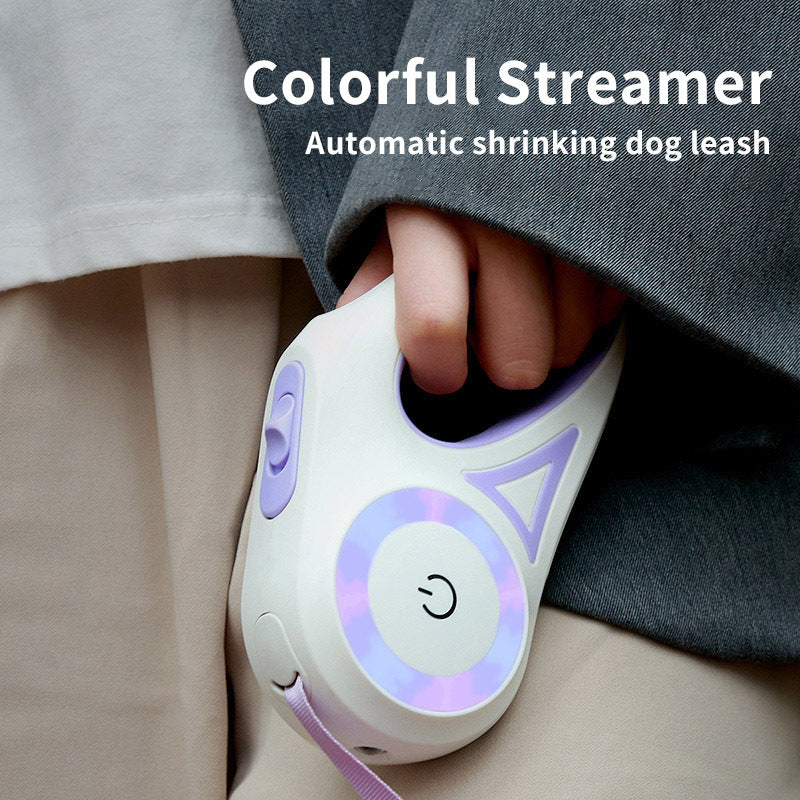 Retractable Dog Leash & Collar – Automatic Rope for Small to Medium Dogs